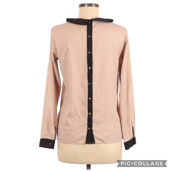 Vintage Peter Pan Collared Back Button Blouse - Picture 2 of 3